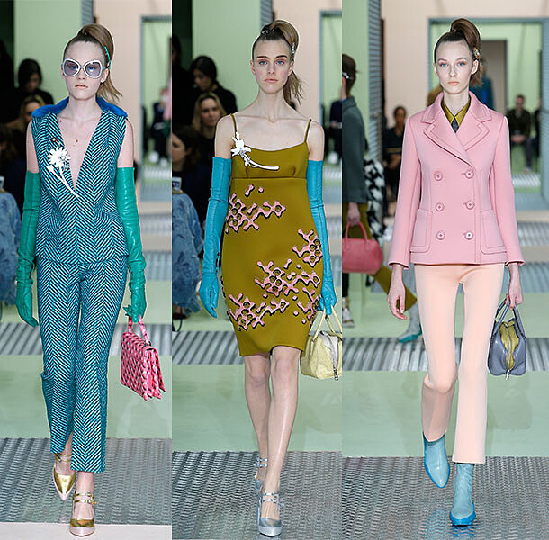 【2015秋冬米蘭時裝週】PRADA : 甜美糖衣下的多變復古
