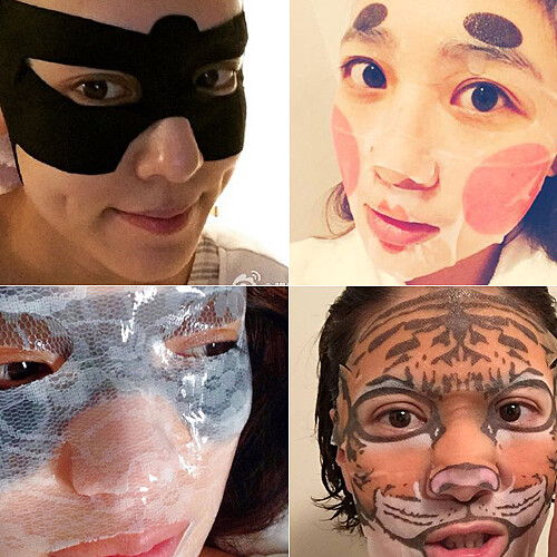 這不PO網太可惜!女星搞笑面膜照 連小孩也不放過