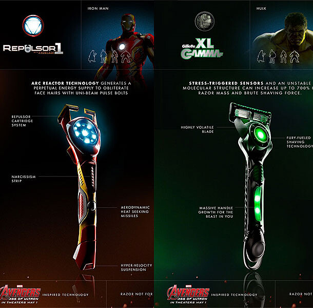 人人都能當英雄！復仇者聯盟2推出限量聯名刮鬍刀？