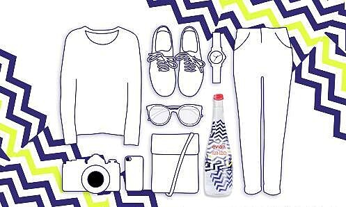 KENZO雙人組設計師打水仗，evian® 奉陪