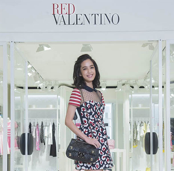陳庭妮甜美現身REDValentino微風店開幕