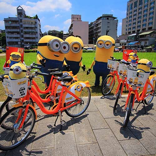 Wow！小小兵將於台北街頭出沒？UBike限量100台帶妳趴趴走！