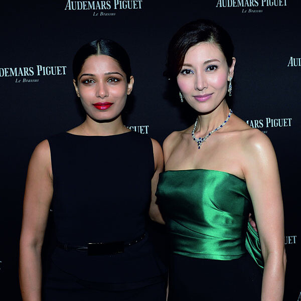 慶祝愛彼推出全新千禧系列腕錶,全新品牌大使芙蕾達‧蘋托 盛裝出席晚宴