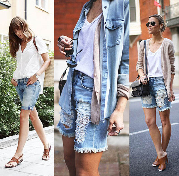 從男友衣櫃偷來的穿搭idea：慵懶性感的丹寧五分褲