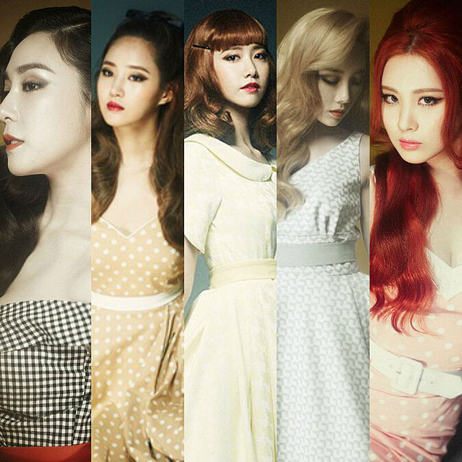 彩虹髮色玩膩了！少女時代最新造型化身復古女伶