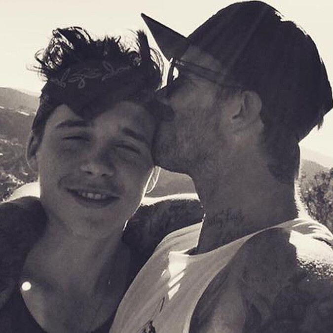 每個小孩他都疼！貝克漢自po親吻照對大兒子布魯克林愛的告白