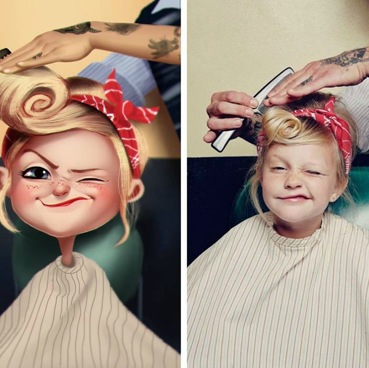 連艾希頓庫奇都愛上！巴西藝術家把普通人變Q版卡通