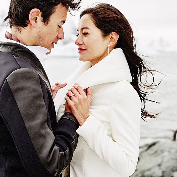 Janet與George南極夢幻婚禮 以DIAMOND BANK婚戒立下誓言