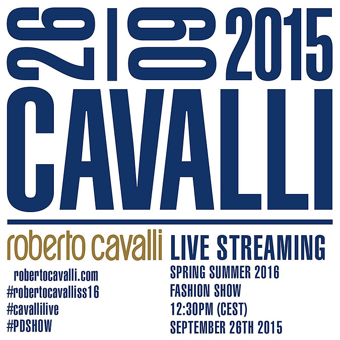 【米蘭時裝週Live】Roberto Cavalli春夏大秀倒數:台灣時間9月26日晚上6:30正式登場!