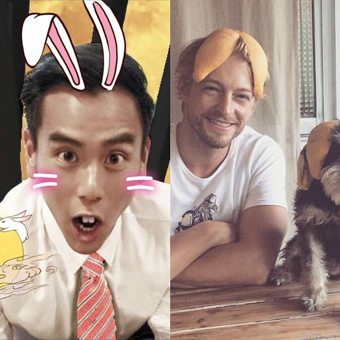 中秋大明星陪你過！彭于晏俏皮扮玉兔 王力宏、法比歐柚子皮戴頭超應景