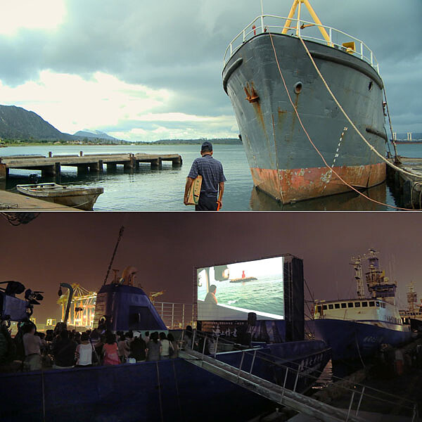 紀錄討海人的辛勞《海上情書》首映漁船變身電影院