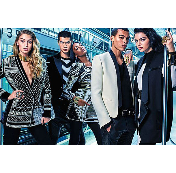 H&amp;M x Balmain形象照終於曝光！Gigi Hadid和Kendall Jenner瘋玩地鐵