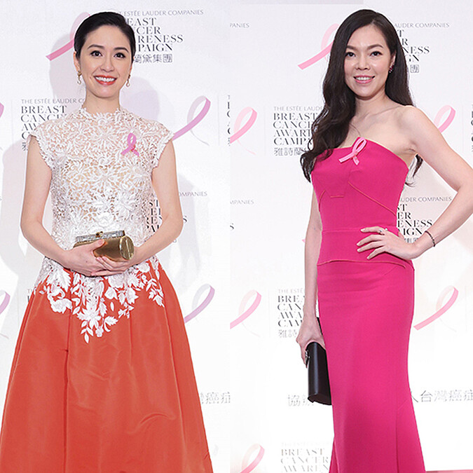 雅詩蘭黛粉紅絲帶晚宴 曾馨瑩、蔡依珊比美 林宥嘉現場現場暖心獻唱