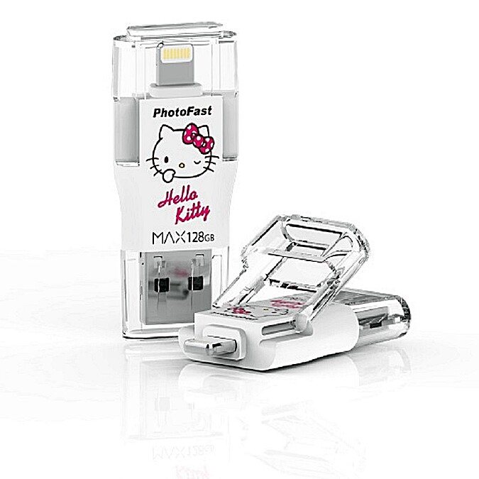 少女心的果粉絕對不能錯過，PhotoFast 推出超療育Hello Kitty蘋果專用隨身碟