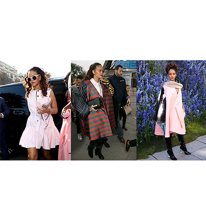 蕾哈娜的巴黎私服一週間！狂野、優雅全都輕鬆駕馭