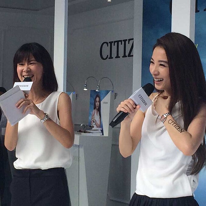 田馥甄首度擔任「CITIZEN快閃旗艦廊」一日店長 粉絲搶購女神錶愛意