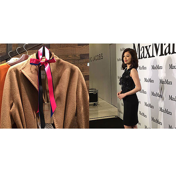 產後首度亮相！賈靜雯身穿Max Mara禮服 亮麗現身旗艦店剪綵 