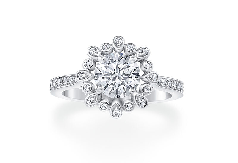 Harry Winston為戀人們註記幸福的訂婚鑽戒