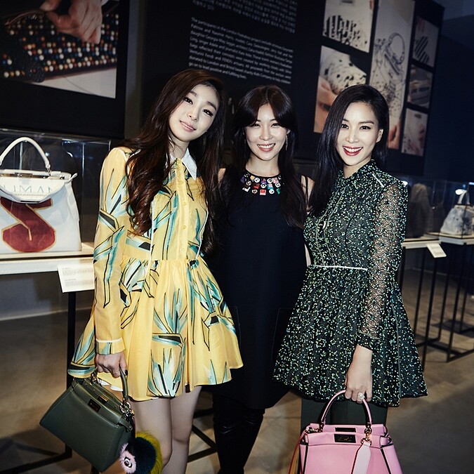 你一定要知道！河智苑、金妍兒、高素榮的Fendi Peekaboo手袋