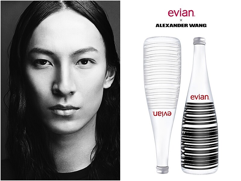 ALEXANDER WANG攜手evian天然水，獻上聖誕月最合拍的情人對瓶