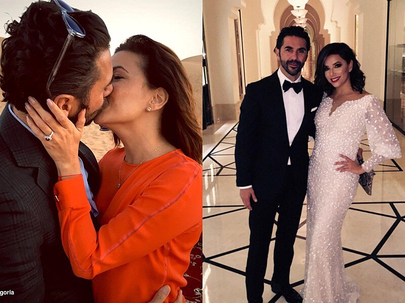 在杜拜沙漠的浪漫婚約!《慾望師奶》Eva Longoria秀婚戒宣告訂婚