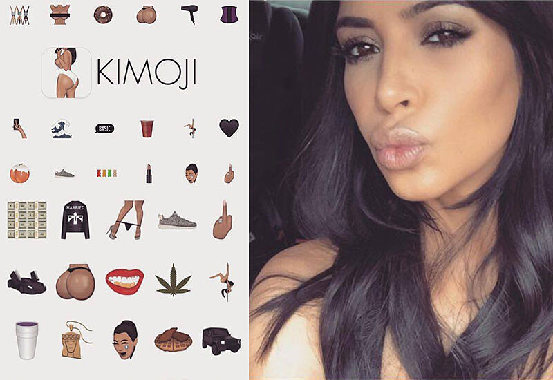 最叛逆的表情符號APP！金卡達夏推出「KIMOJI」露臀、罵髒話還比中指