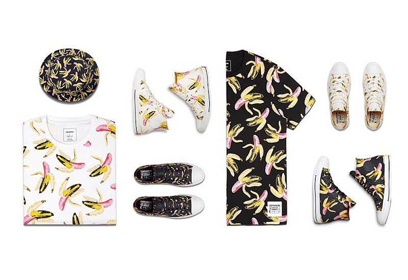 三方聯名的潮流來襲！CONVERSE x 安迪沃荷 x CLOT打造繽紛香蕉印花