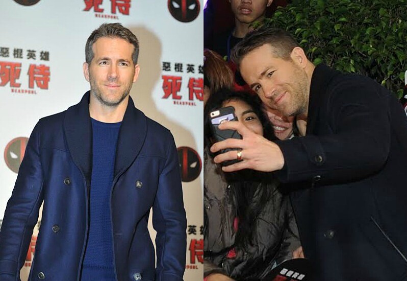 自拍、簽名通通來!萊恩雷諾斯送飛吻,秀中文甜呼:我愛你們