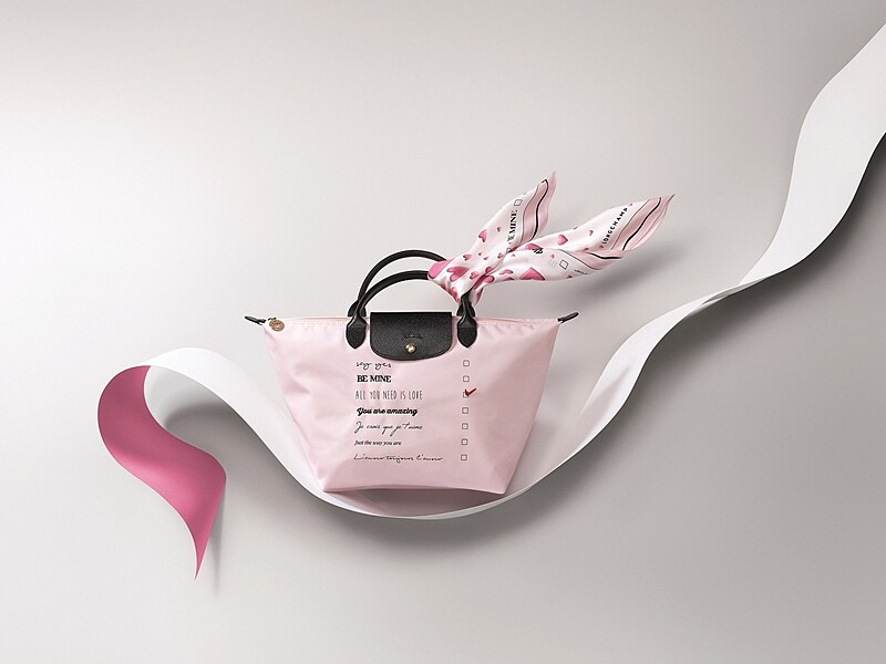 自己打勾才有心！Longchamp化身邱比特為你發送粉紅誓言直達心底