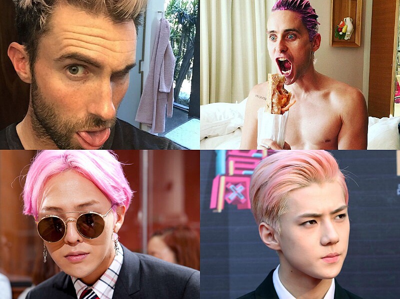 好可口的粉嫩男人！粉紅髮色男星比萌