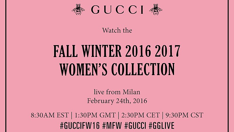 【米蘭時裝週Live】GUCCI秋冬女裝大秀倒數：2月24日晚間10點半正式登場！