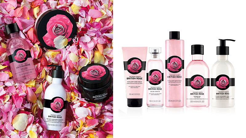 THE BODY SHOP英國玫瑰嫩膚沐浴保養 綻放青春美肌