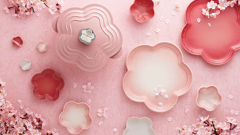 在餐桌上賞花吧！LE CREUSET Flower Blossom花漾系列