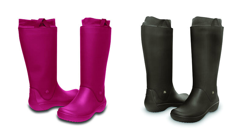 女孩們必敗的雨天單品Crocs時尚輕雨靴！