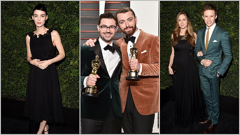 奧斯卡會前會後派對 明星穿搭大比拚！