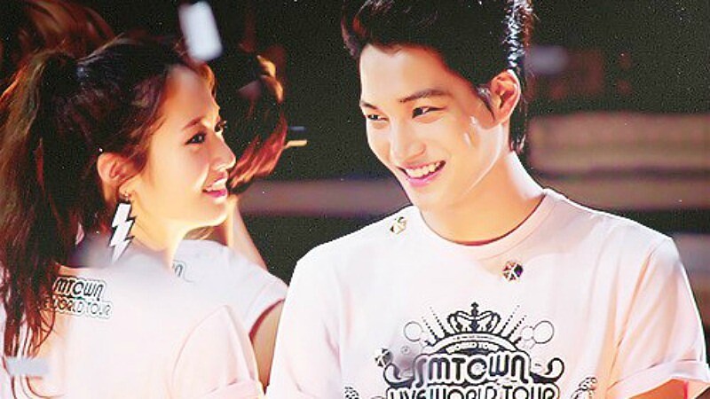 高顏值情侶檔誕生！水晶Krystal與師弟KAI熱戀中