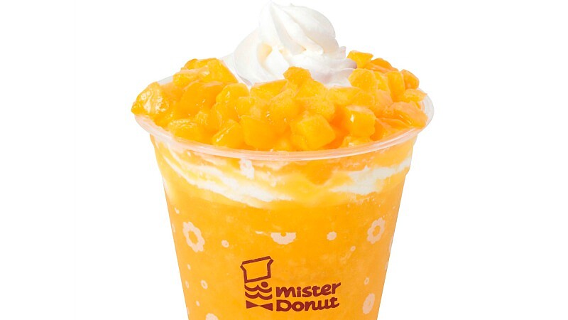 吃得到芒果、草莓果肉！Mister Donut 2款全新季節限定鮮果冰沙