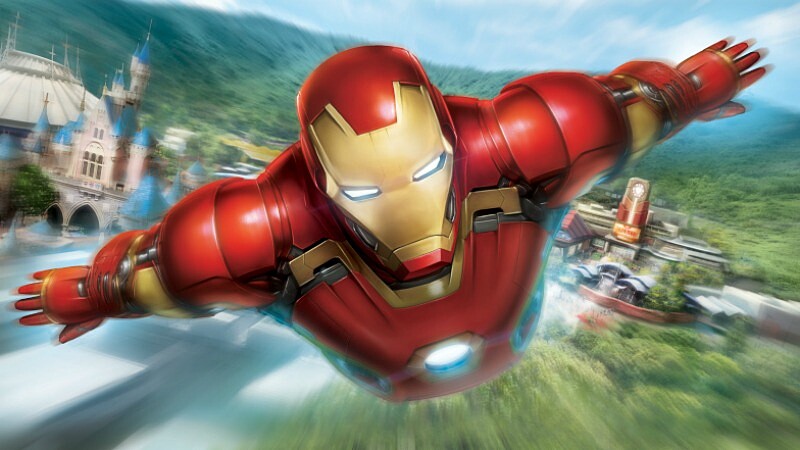 坐上東尼史塔克的飛行車!香港迪士尼全新鋼鐵人主題遊樂設施2017年登場