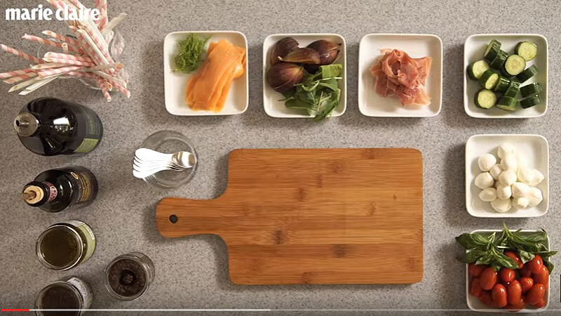 涼感輕食派對，黃瓜鮭魚串/火腿無花果串/番茄起士串 【Cooking Ideas】 