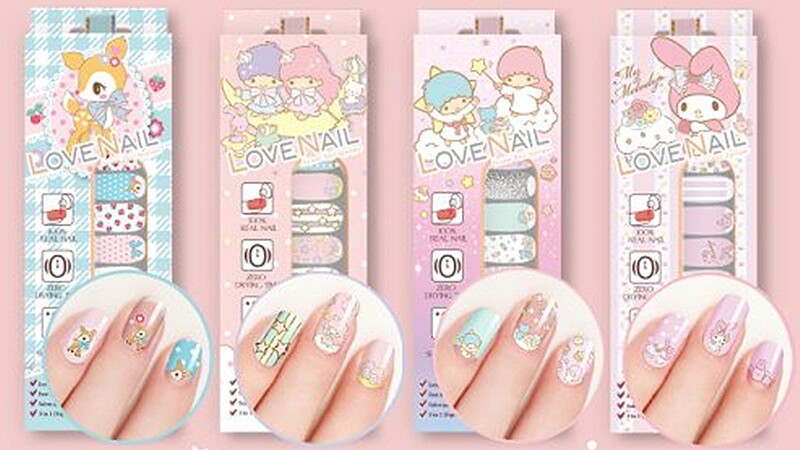 指尖上獨一無二的戀愛氣息！LOVE NAIL X 三麗鷗夏季限定指甲貼