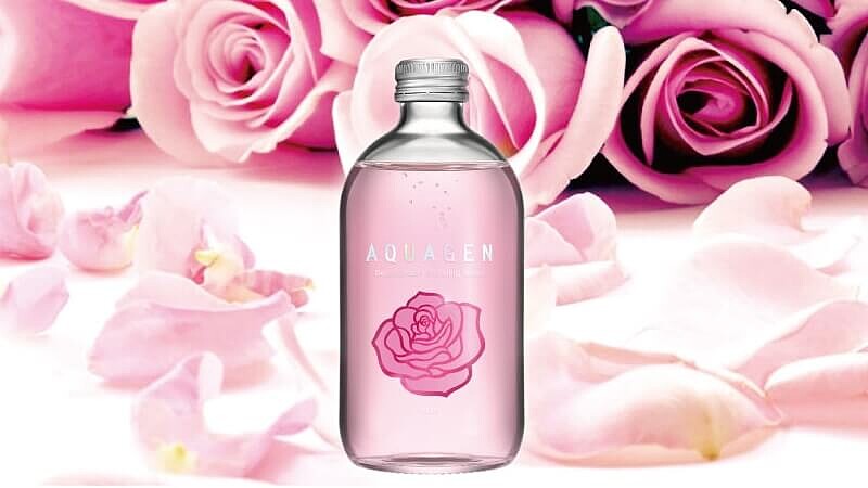 法國風情帶著走！AQUAGEN凡爾賽玫瑰氣泡水