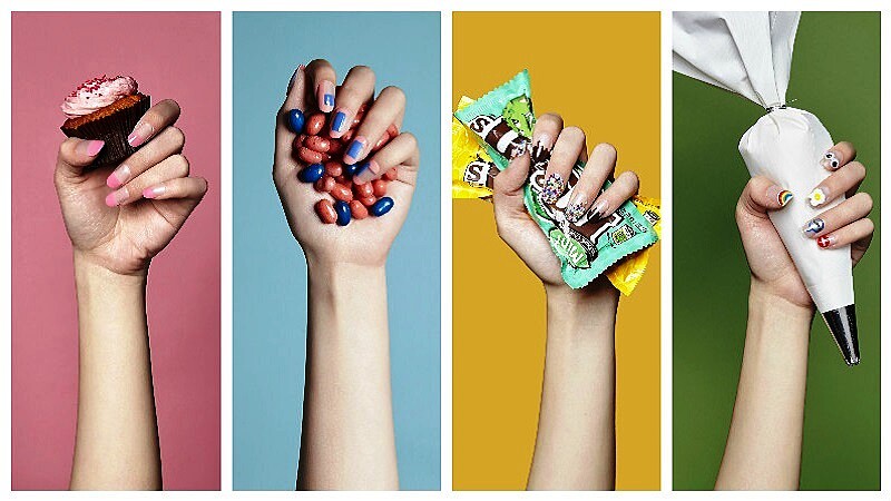 夏日最時髦彩繪！透明感指尖甜心~