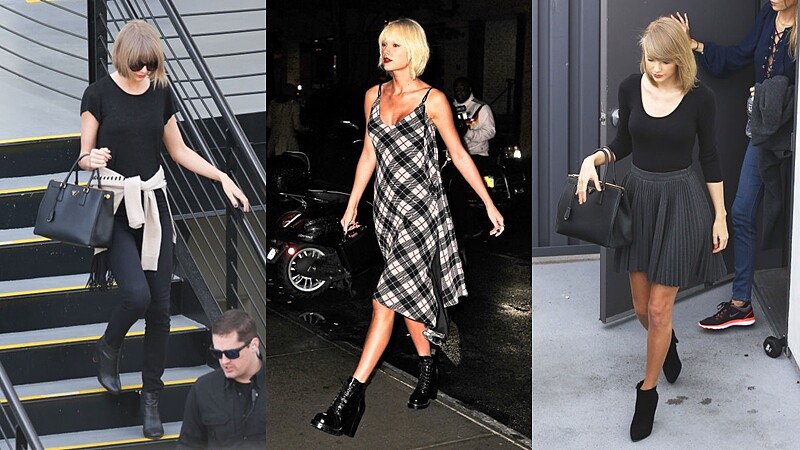 夏天也要黑白灰!從泰勒絲的10套私服穿搭找靈感