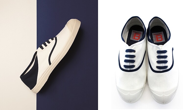 只有網路買得到！BENSIMON推出限定款海軍風小白鞋