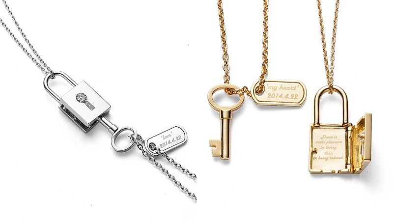 鎖住情人間的秘密話語！TASAKI鑰匙對鍊刻下你們的愛