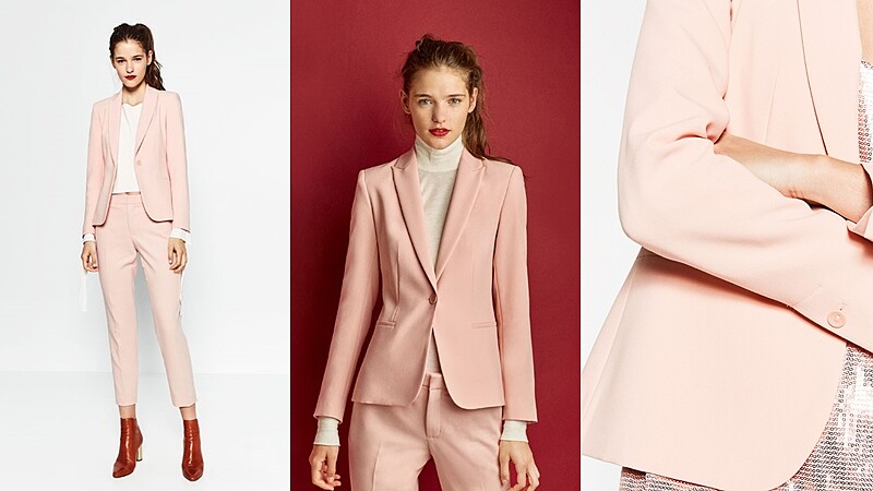 穿出上班造型的新朝氣！ZARA玫瑰石英粉、寧靜藍Wear to Work系列