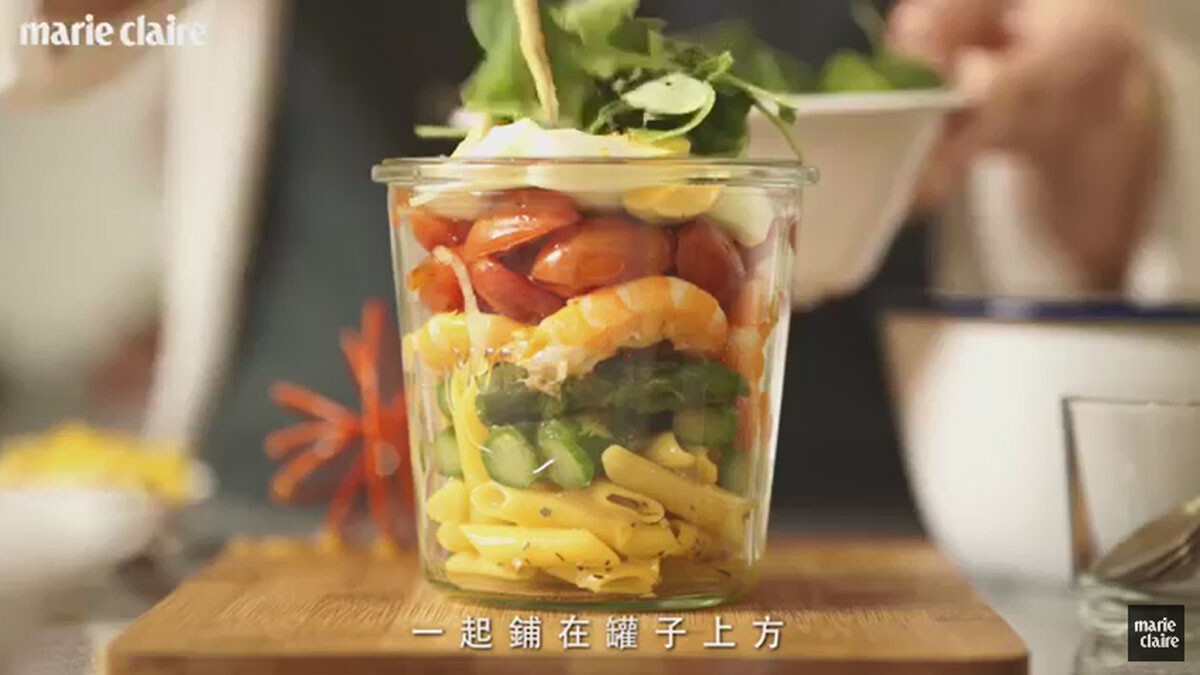 涼感輕食派對，蘆筍鮮蝦蛋玉米冷麵 【Cooking Ideas】 