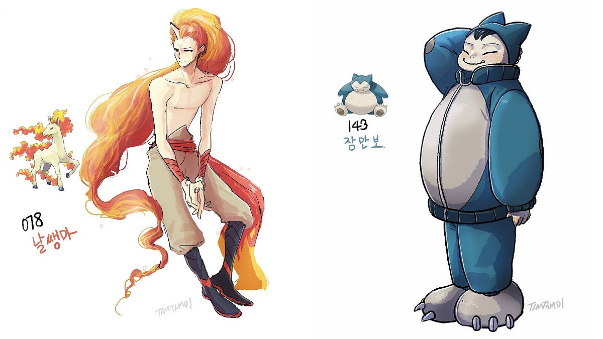 每個我都想Gotcha！韓國插畫家把寶可夢變成俊俏美男