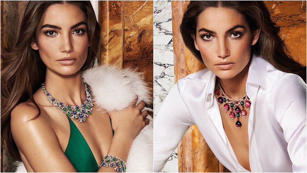 BVLGARI邀超模Lily Aldridge演繹全新形象 打造羅馬女神魅力