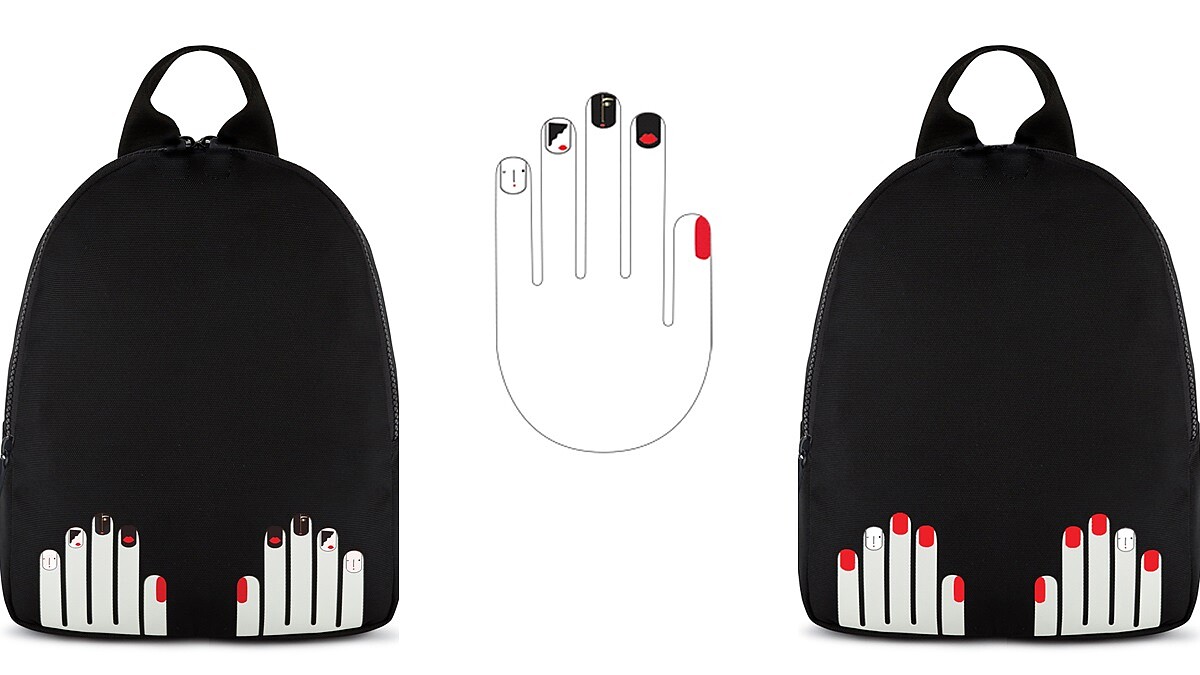 包包也能做指甲彩繪！超限量LULU GUINNESS俏皮手指後背包